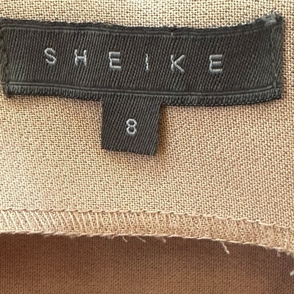 Sheike White Crochet Knit MIDI Skirt With Tan Underlay AUS Size 8/US Size 4 EUC! - Picture 5 of 5